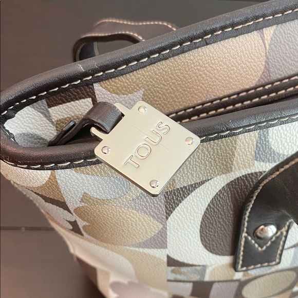 Tous Women's Beige and Brown Patterned Tote Bag - Picture 3 of 8